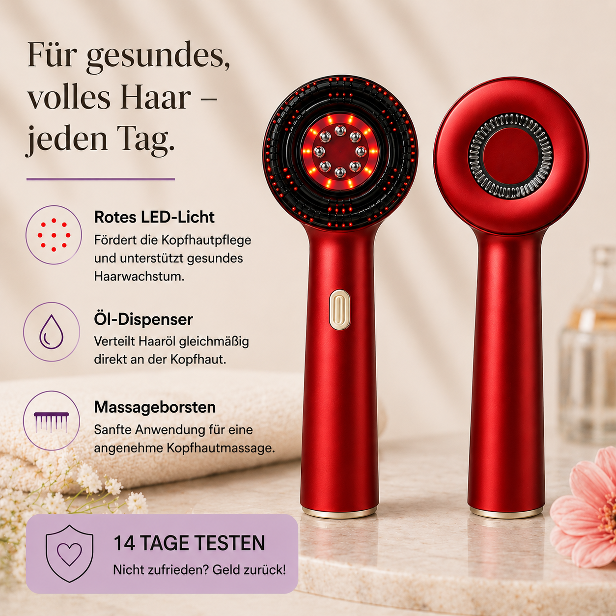 GlowBrush – Sichtbar volleres Haar in nur wenigen Minuten täglich